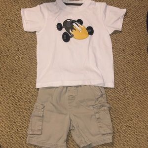 Gymboree 3T  Derby Car T-shirt Outfit